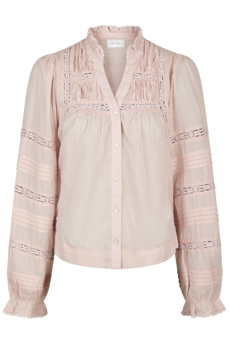 Bluse   Lyla S Voile Blouse   Dusty Rose fra Neo Noir