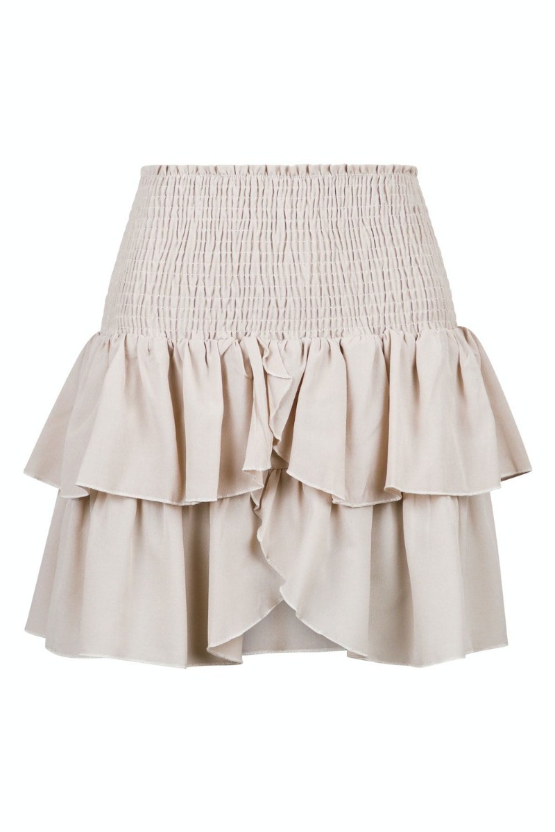 Nederdel   Carin R Skirt   Sand fra Neo Noir