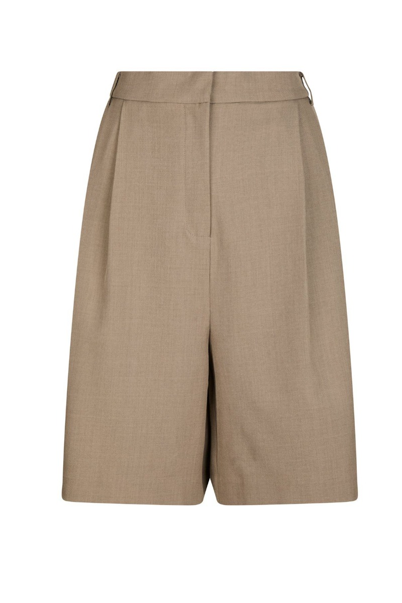 Shorts   Nika Structure Bermuda Shorts   Dark Taupe (levering Slut April) fra Neo Noir