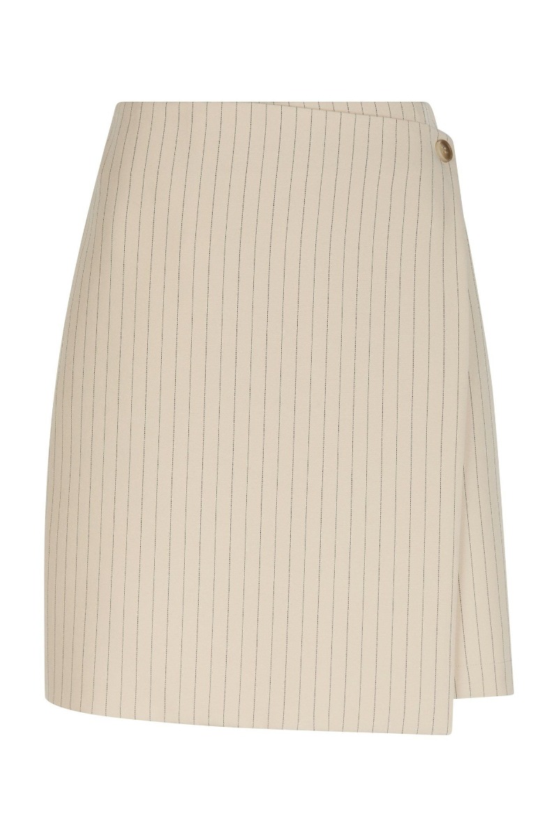 Nederdel   Petrani Pinstriped Skirt   Sand fra Neo Noir