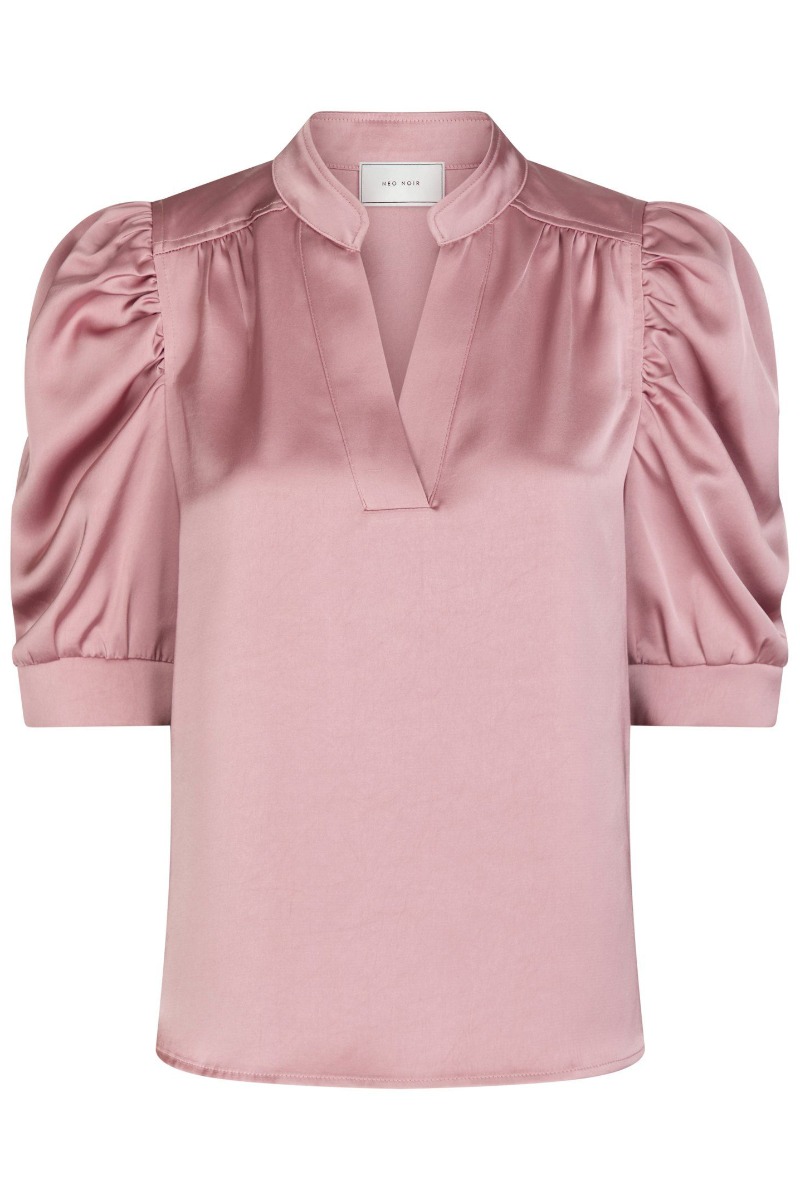 Bluse   Roella Heavy Sateen Blouse   Evening Rose fra Neo Noir
