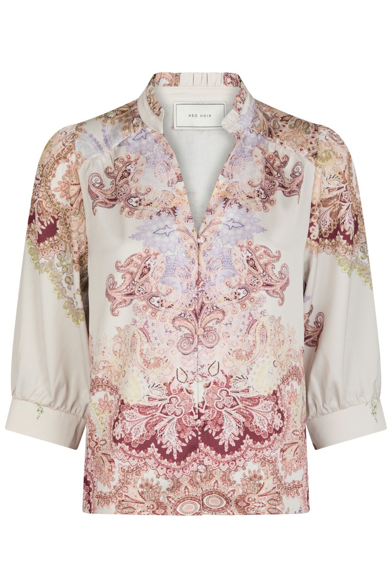 Bluse   Roselle Artist Paisley Blouse   Ivory (levering Slut April) fra Neo Noir
