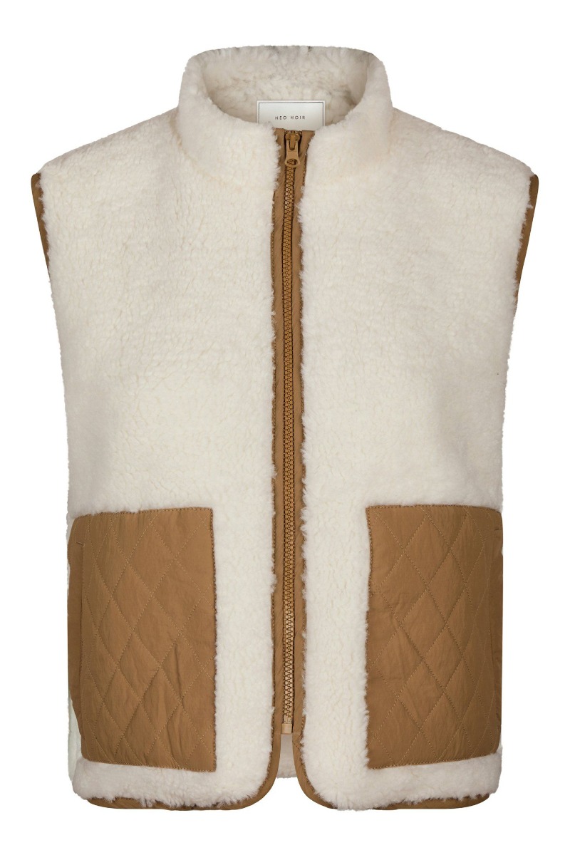 Vest   Scout Teddy Waistcoat   Off White fra Neo Noir