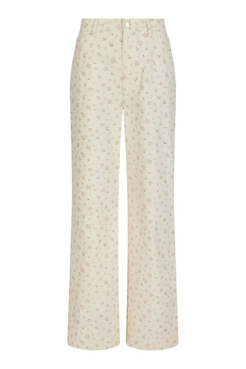 Jeans   Semba Floral Denim Pants   Off White fra Neo Noir
