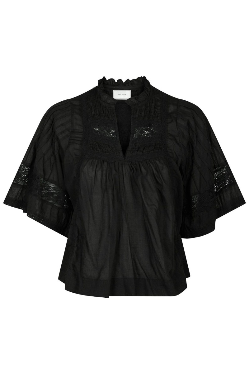 Bluse   Siama S Voile Blouse   Black fra Neo Noir