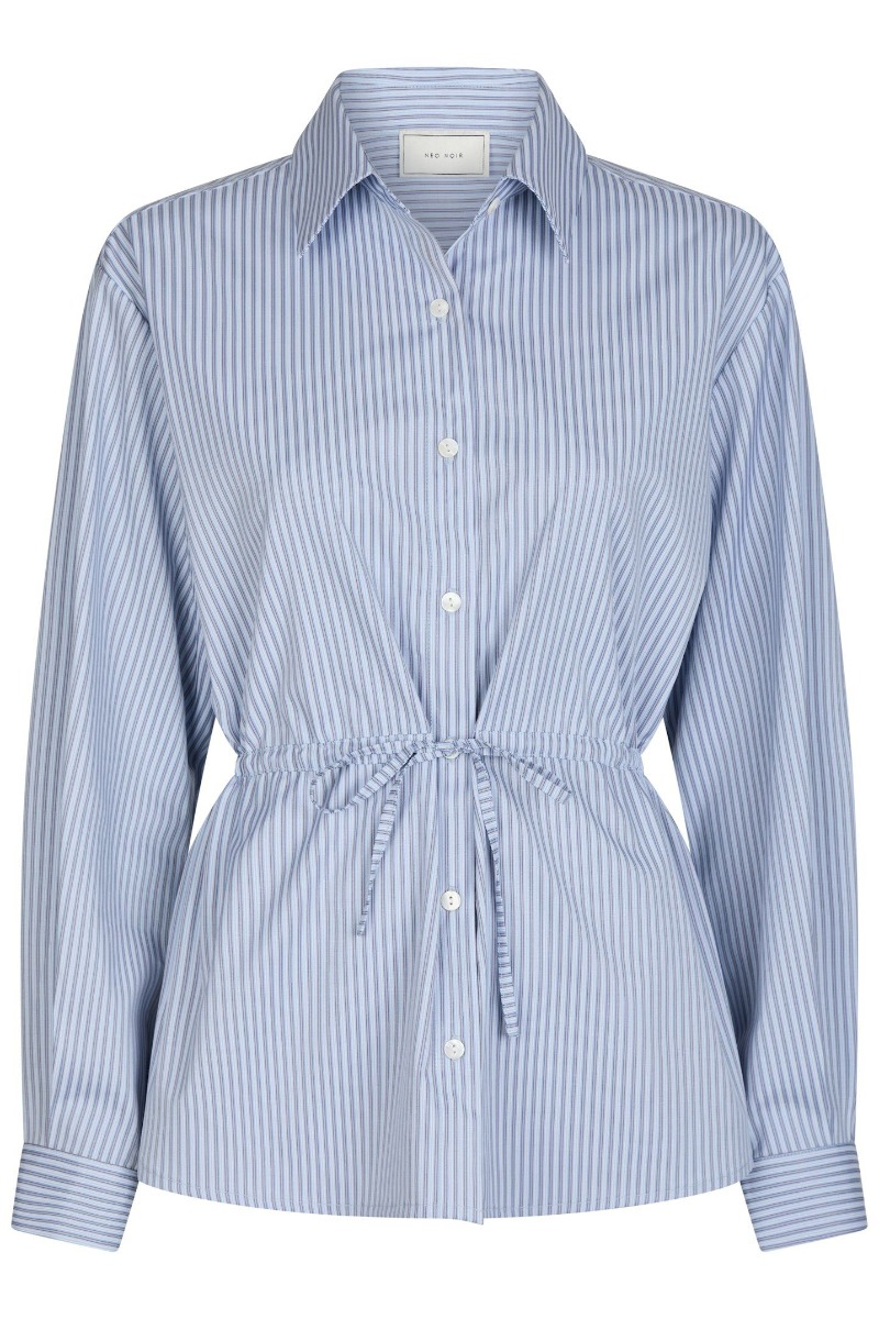 Skjorte   Solei Striped Shirt   Light Blue fra Neo Noir