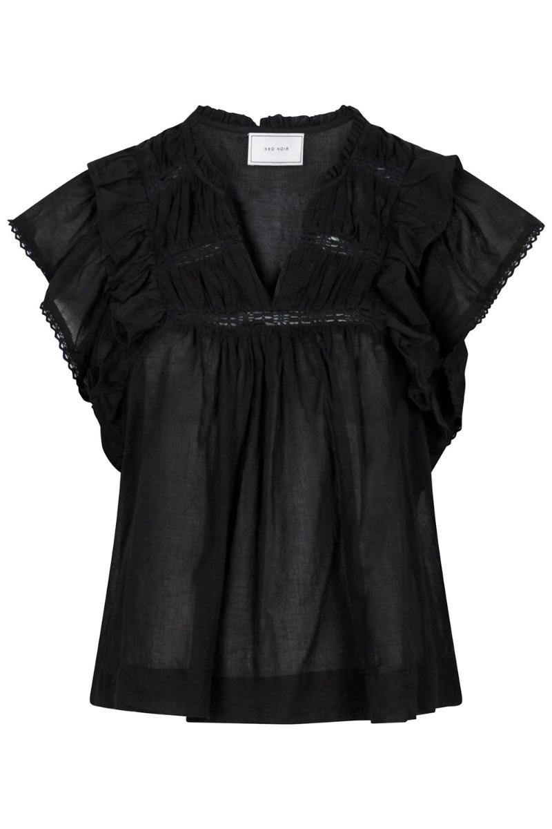 Top   Jayla S Voile Top   Black fra Neo Noir