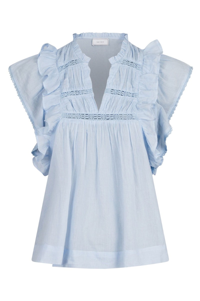 Top   Jayla S Voile Top   Light Blue fra Neo Noir