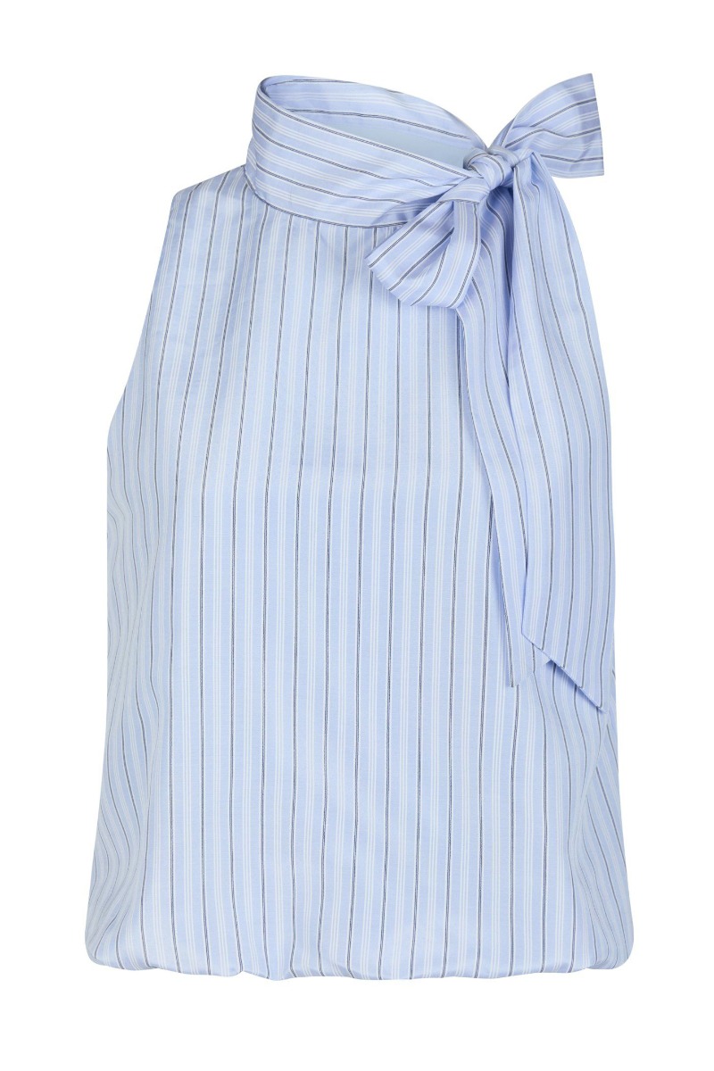 Top   Veda Stripe Top   Light Blue fra Neo Noir