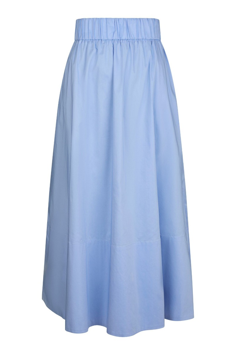Nederdel   Yara Poplin Skirt   Sky Blue fra Neo Noir
