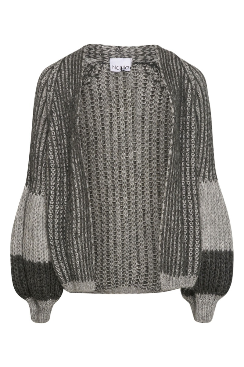 Cardigan   Liana Knit Cardigan   Grey Melange Mix fra Noella