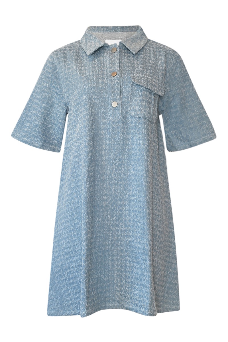 Kjole   Jozie Dress   Light Blue Wash (levering Midt Marts) fra Noella