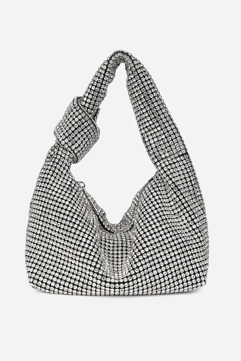 Taske   Sissy Sequin Bag   Silver fra Noella