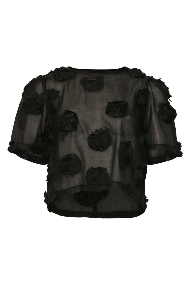 Top   Kerrin Blouse   Black fra Noella