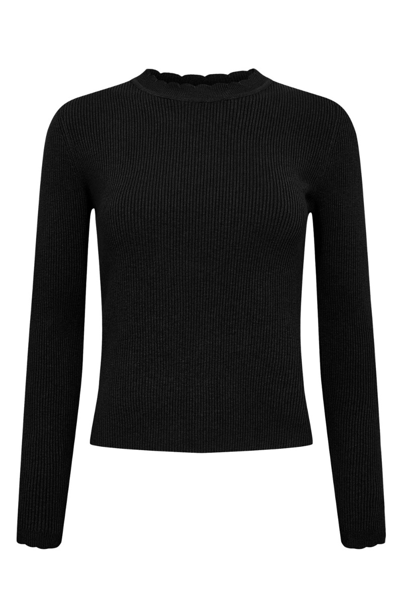 Bluse   Nuroa O Neck Pullover   Caviar fra Nümph
