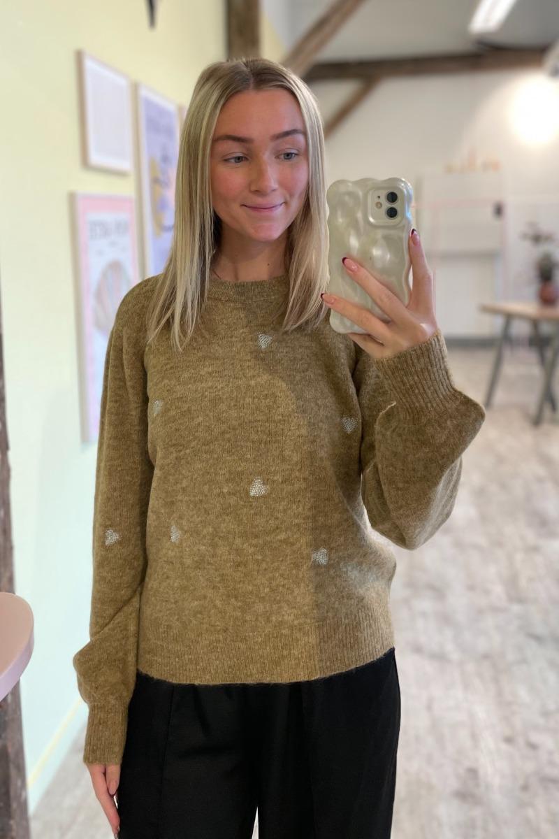 Strik   Nu Holly Pullover   Tigerâ´s Eye fra Nümph