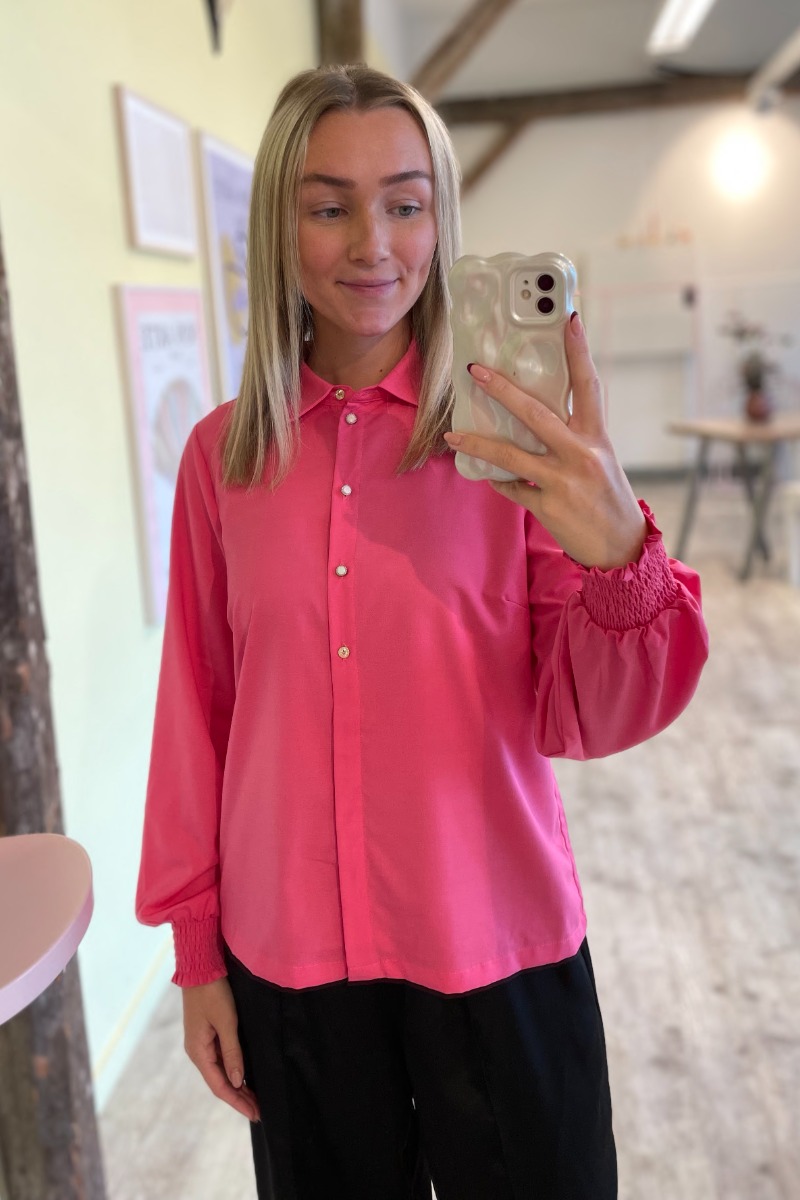 Skjorte   Nu Tully Shirt   Camellia Rose fra Nümph