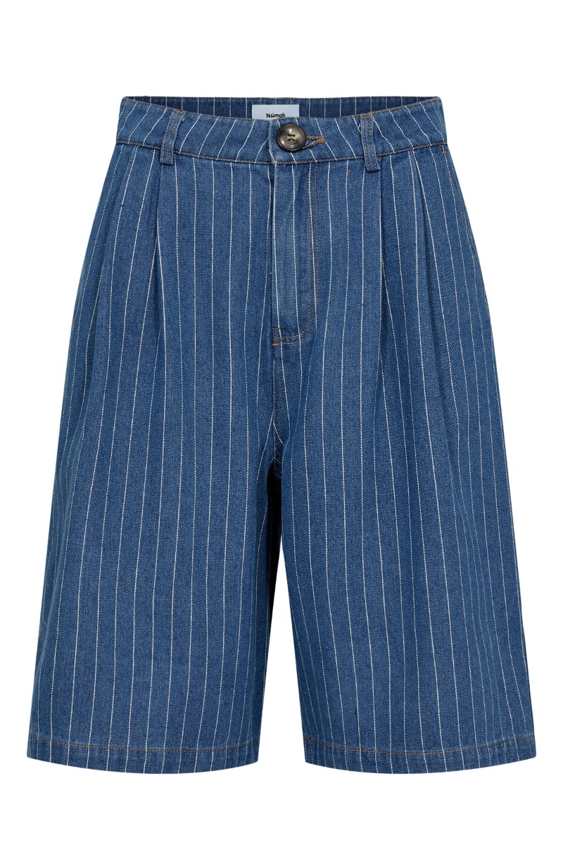 Nu Lucie Shorts   Dark Blue Denim fra Nümph