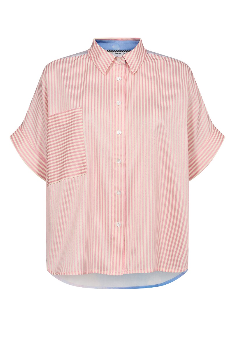 Skjorte   Nu Diamond Shirt   Pink Carnation fra Nümph