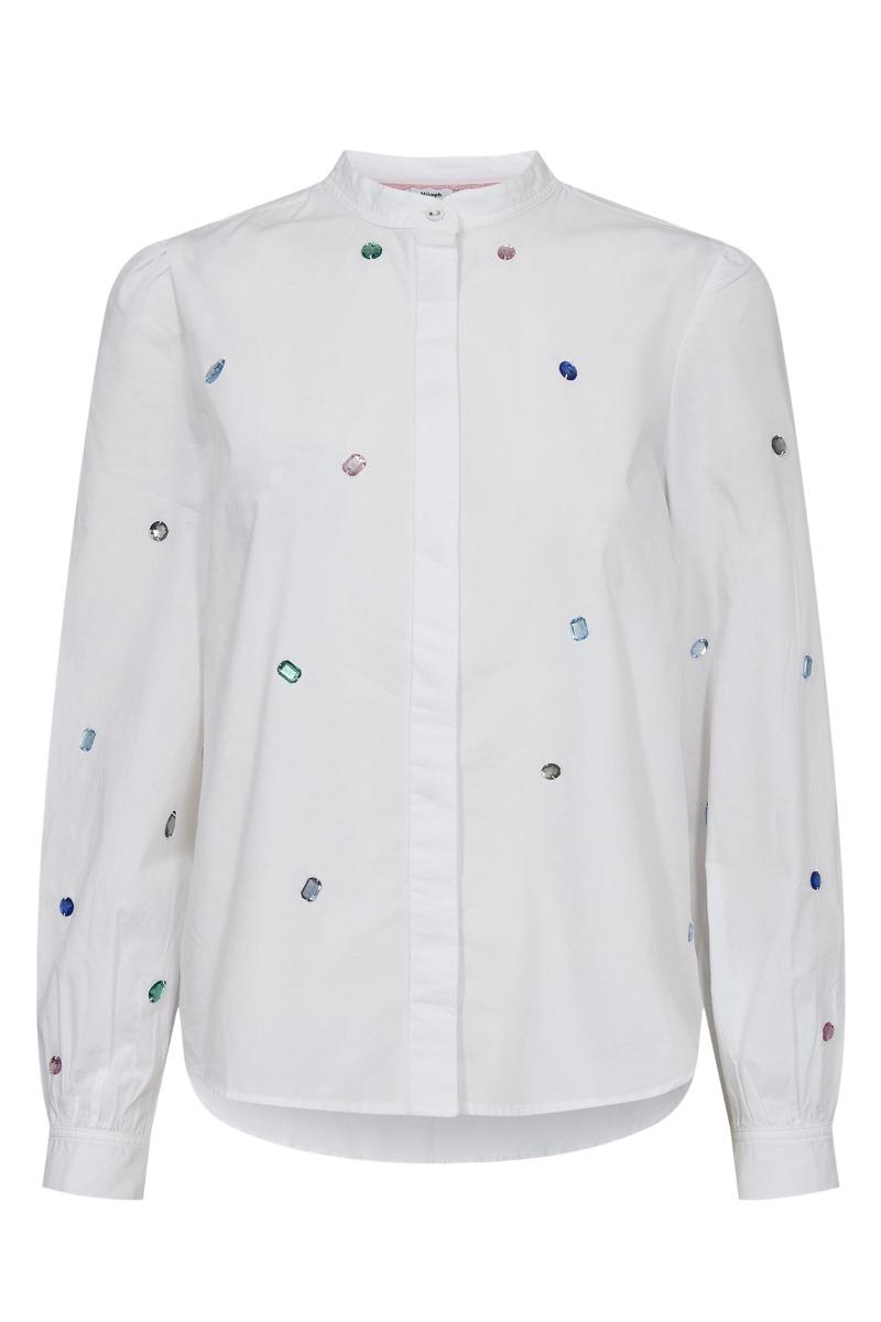 Skjorte   Nu Heidi Shirt   Bright White fra Nümph