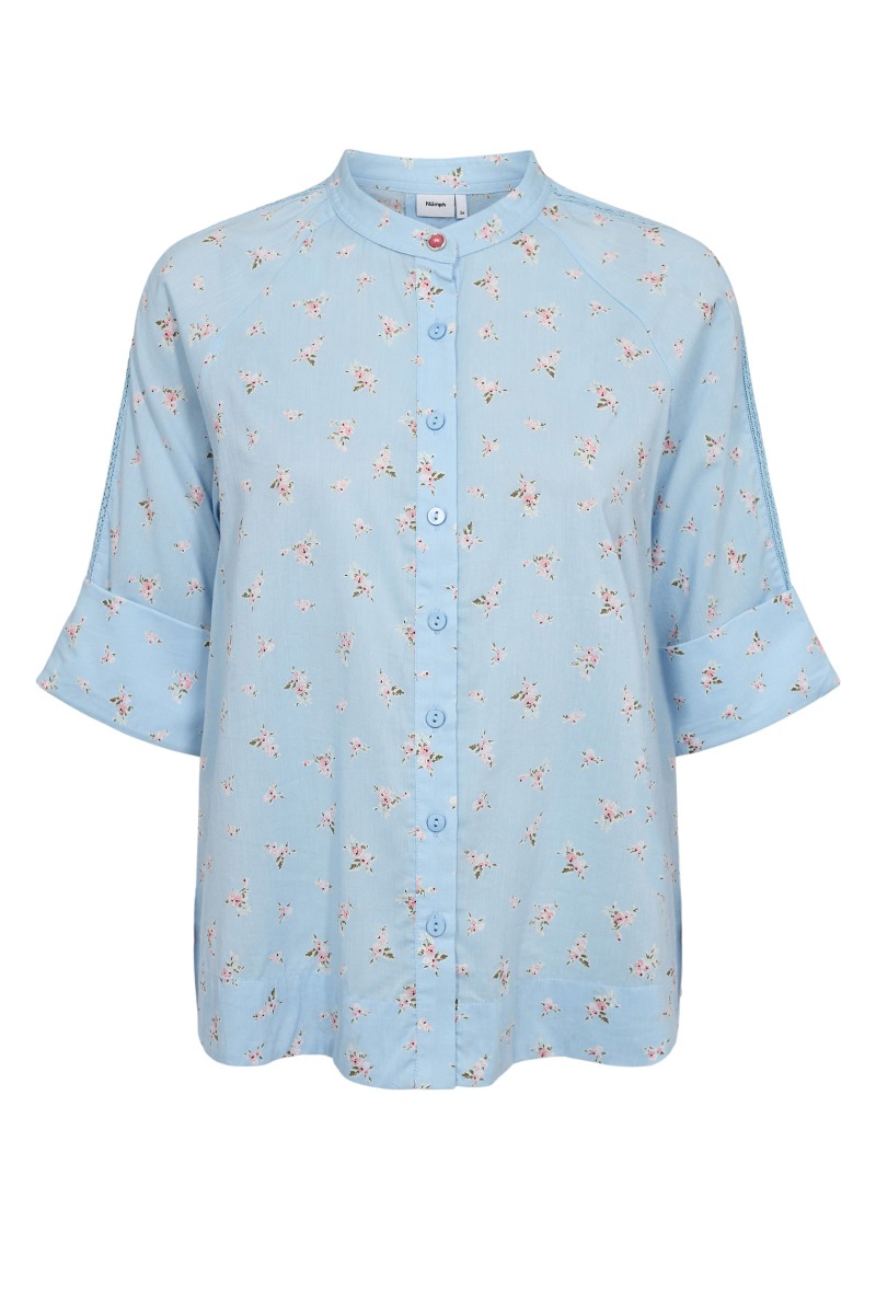 Skjorte   Nu Luliana Shirt   Cerulean fra Nümph