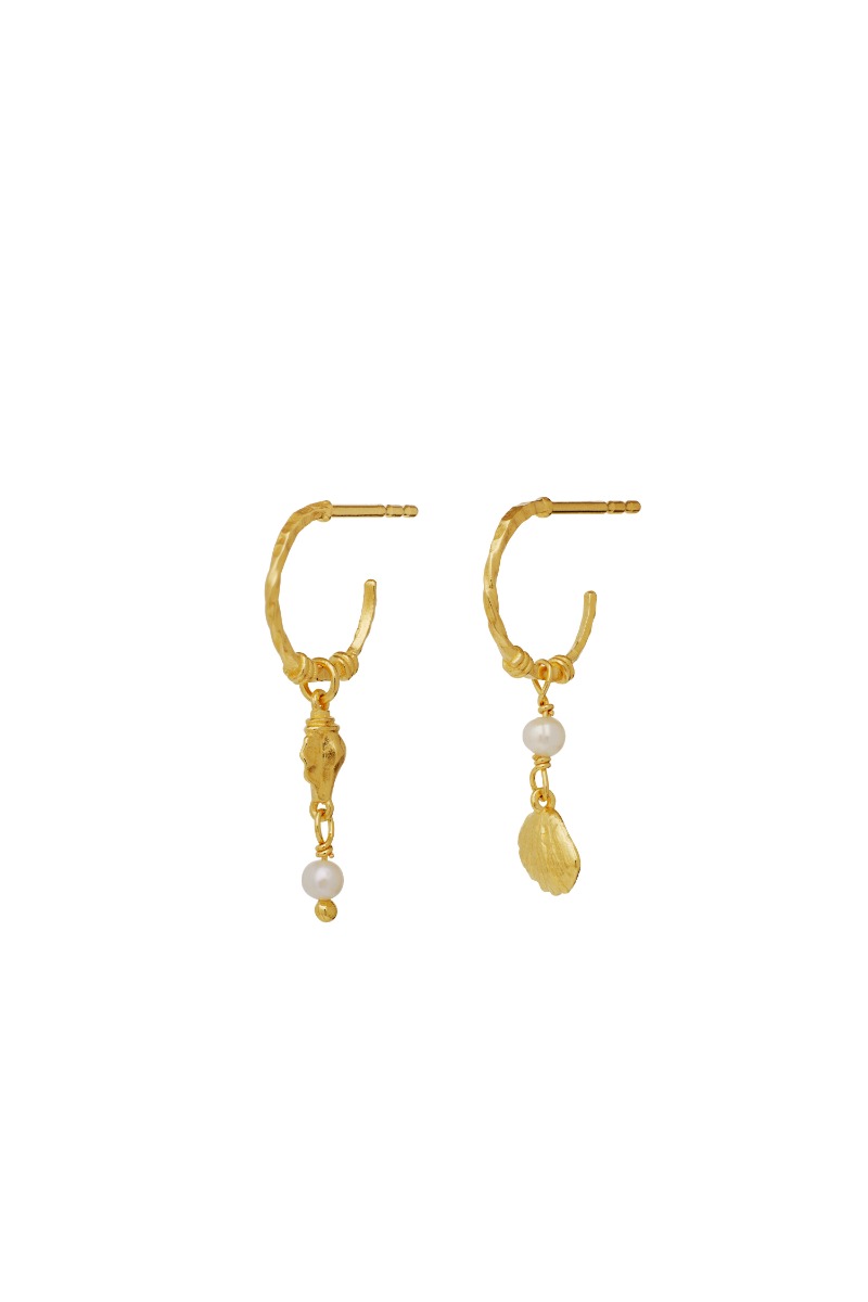 øreringe   Ophelia Earrings   Guld fra Maanesten