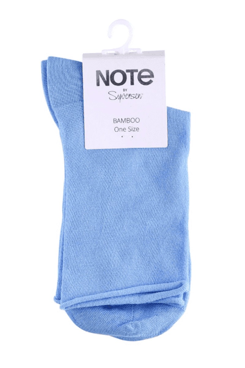 Oroblu   Strømper   Note Woman Bamboo Roll Top   Light Blue fra Oroblãº