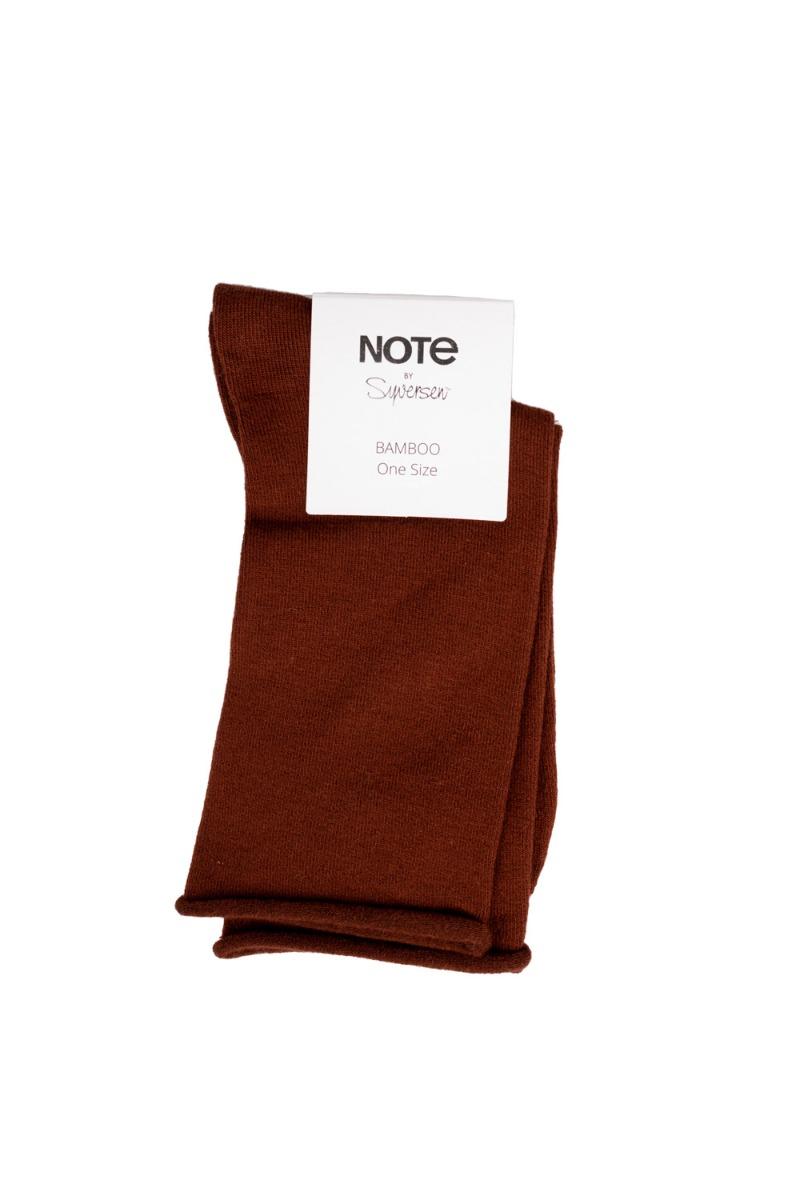Oroblu   Strømper   Note Woman Bamboo Roll Top   Burgundy fra Oroblãº