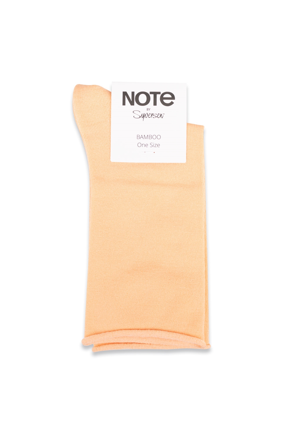 Oroblu   Strømper   Note Woman Bamboo Roll Top   Apricot fra Oroblãº