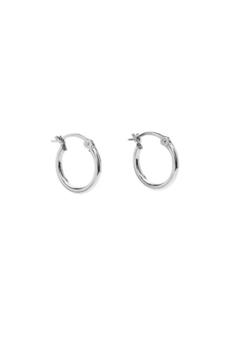 øreringe   Basic Small Hoop   S Silver fra Pico