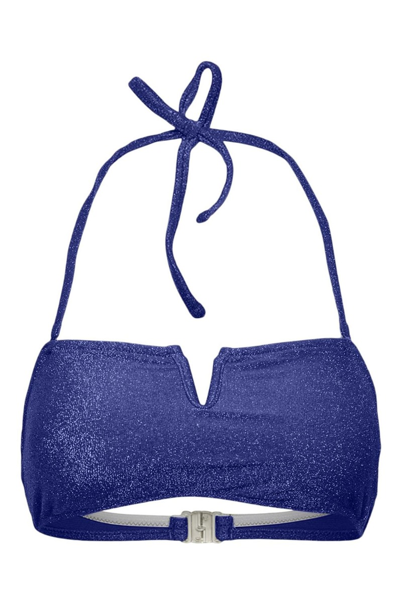 Badetøj   Pc Bling Bikini Bandeau Top Lurex Sww   Bluing Silver Lur fra Pieces