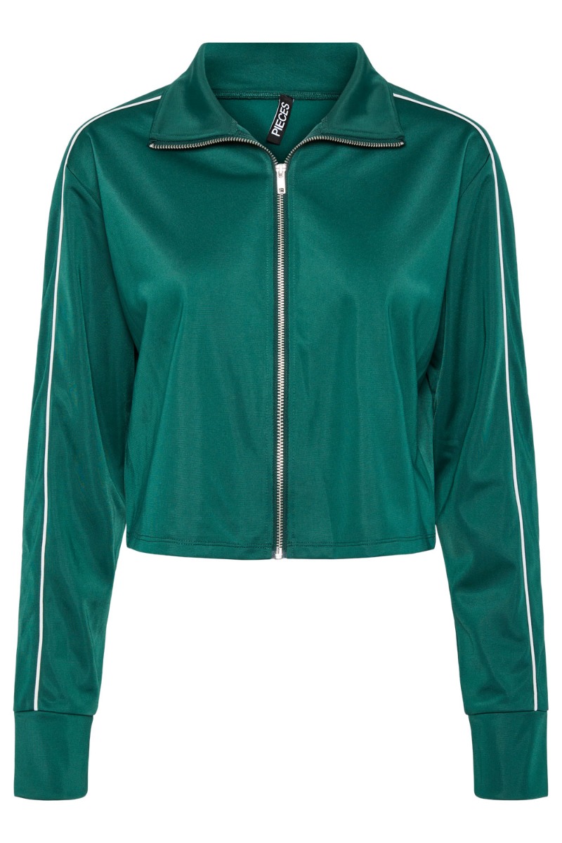 Bluse   Pc Grace Ls Zip Jacket   Botanical Garden fra Pieces