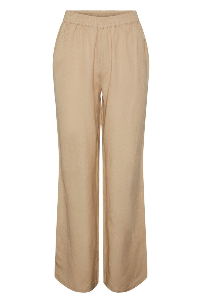 Bukser   Pc Milano Hw Wide Pant   Safari fra Pieces