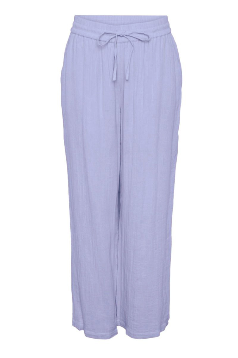Bukser Pc Mastina Hw Wide Pants Hydrangea fra Pieces