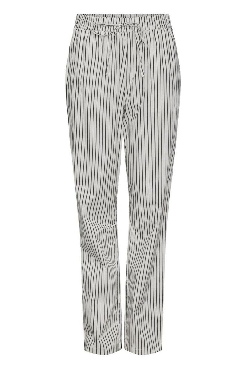 Bukser   Pc Penny Hw Ankle Pants   Bright White Black fra Pieces