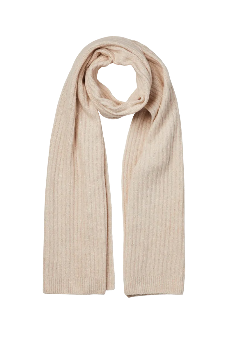 Halstørklæde   Pc Jeslin Long Scarf   Whitecap Gray fra Pieces