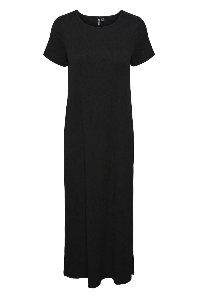 Kjole   Pc Meggi Ss Loose Midi Dress   Black fra Pieces