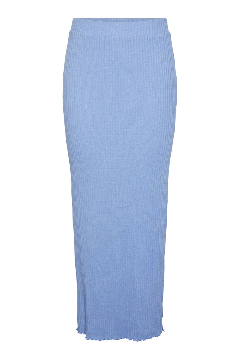 Nederdel   Pc Alicia Hw Ankle Slit Skirt   Hydrangea fra Pieces