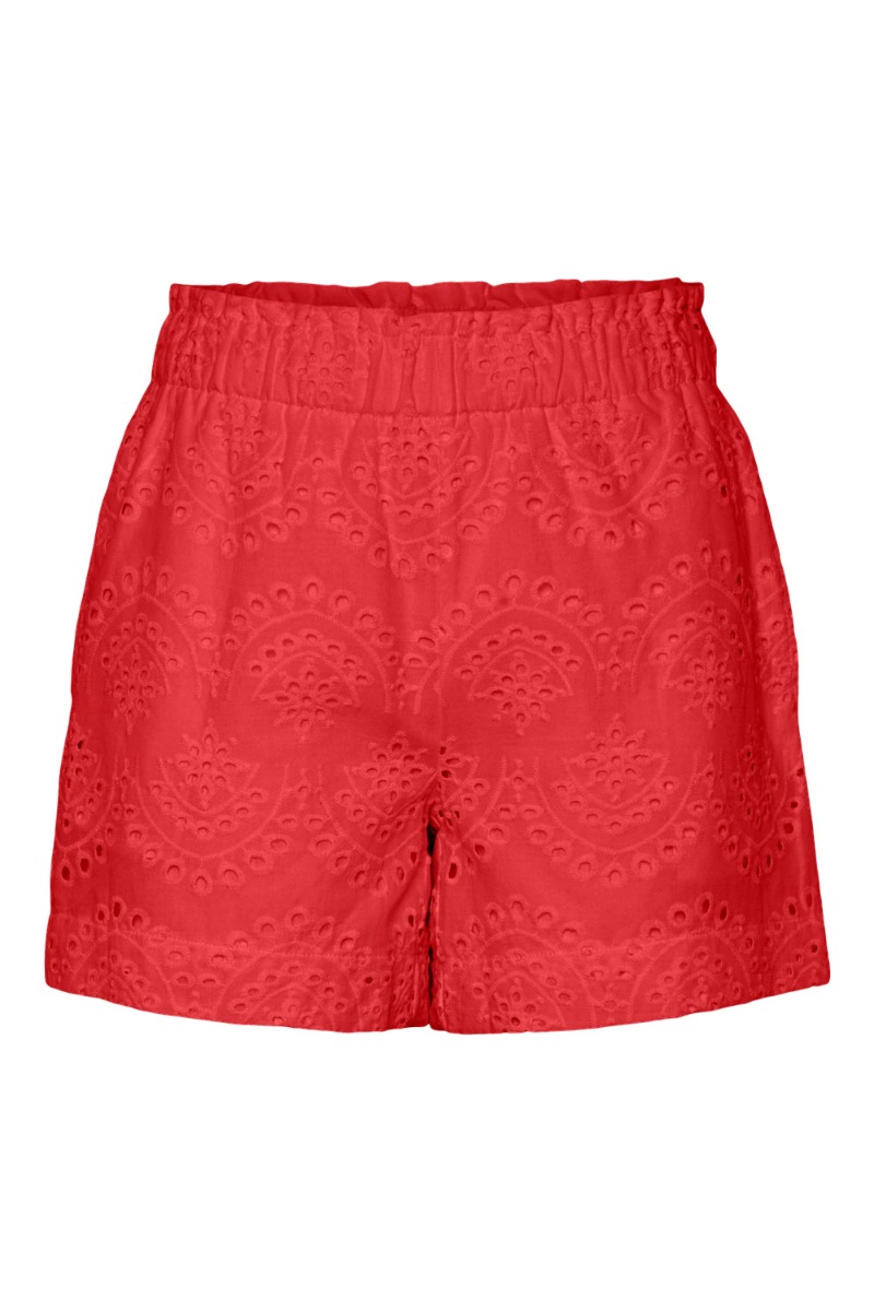 Shorts   Pc Vilde Mw Shorts   Poppy Red fra Pieces
