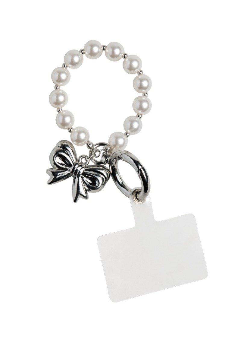 Vedhæng   Pc Sally Multi Keyhanger   Silver Colour Bow fra Pieces