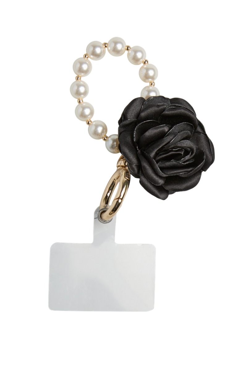 Vedhæng   Pc Sally Multi Keyhanger   Gold Colour Black Rose fra Pieces
