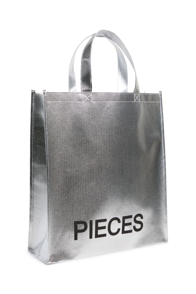 Taske   Pc Nusse Shopper   Silver fra Pieces