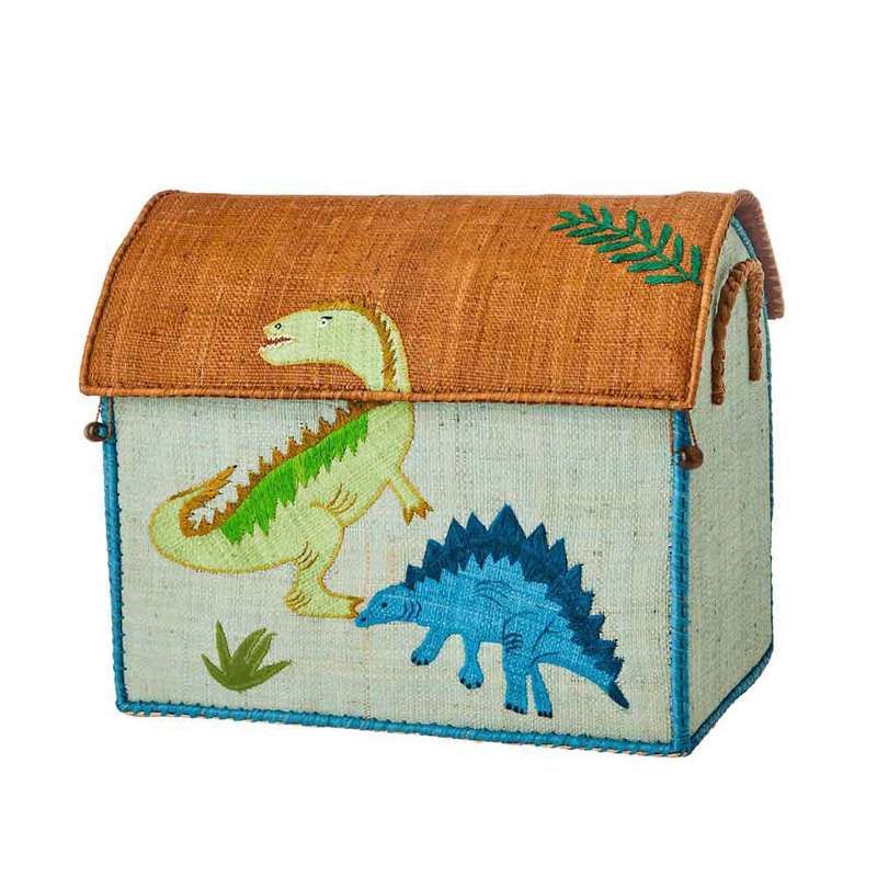 Raffia Opbevaringshus   Dinosaur   Mellem fra Rice