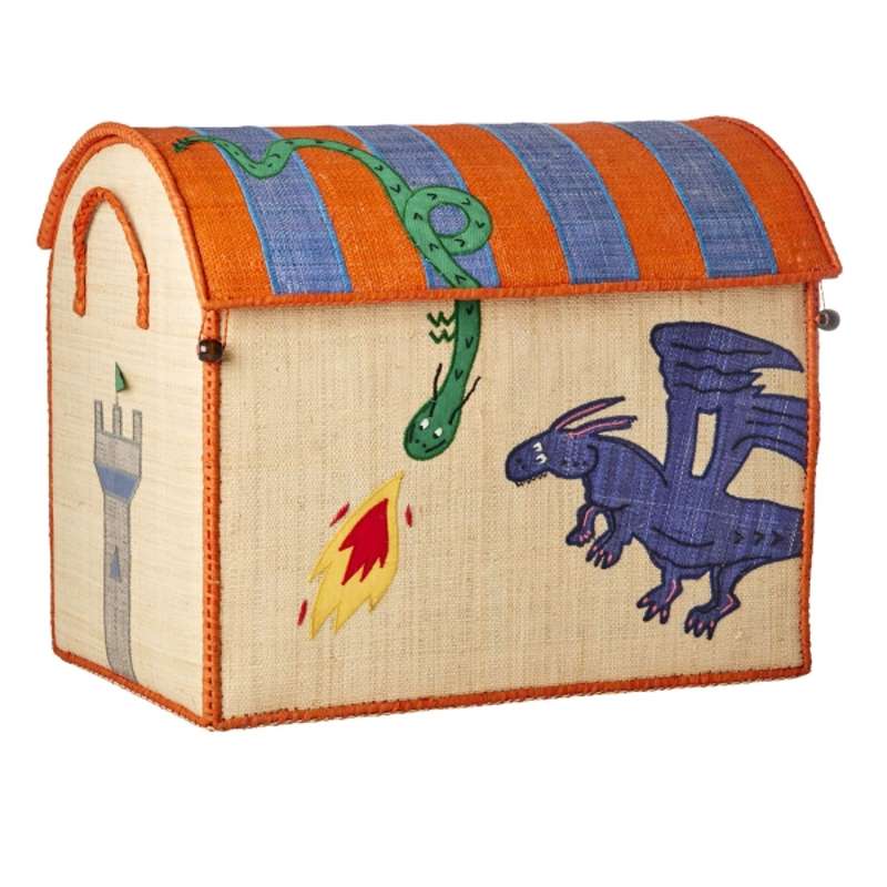 Raffia Opbevaringshus   Dragon   Stor fra Rice