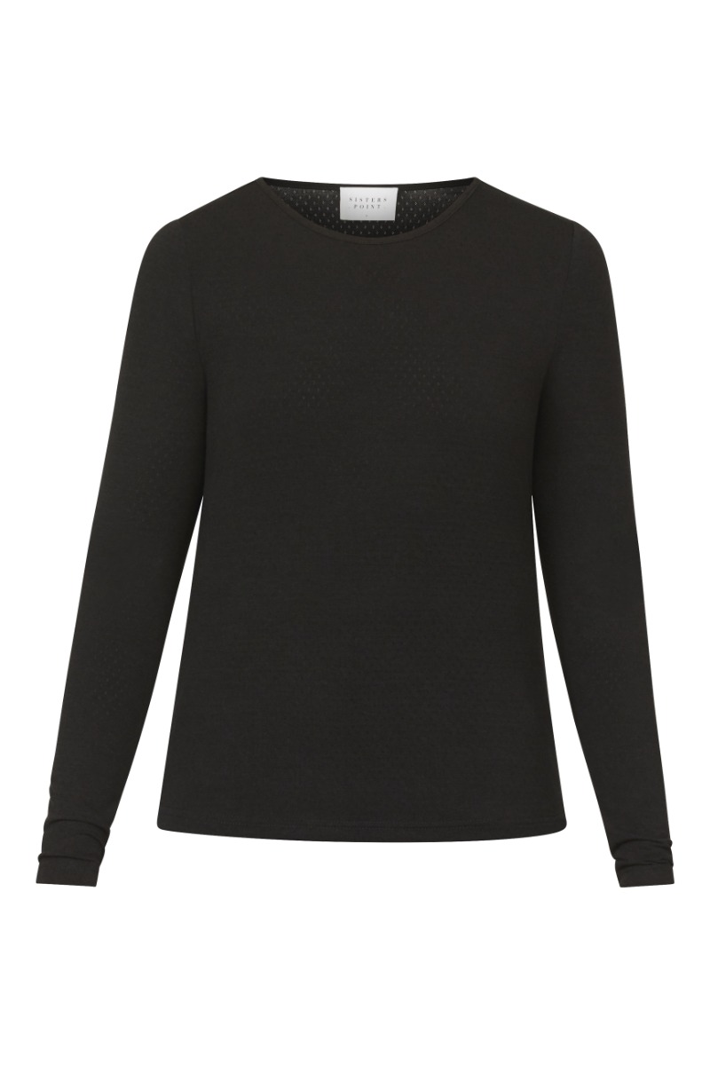 Bluse   Esema Ls   Black fra Sisters Point
