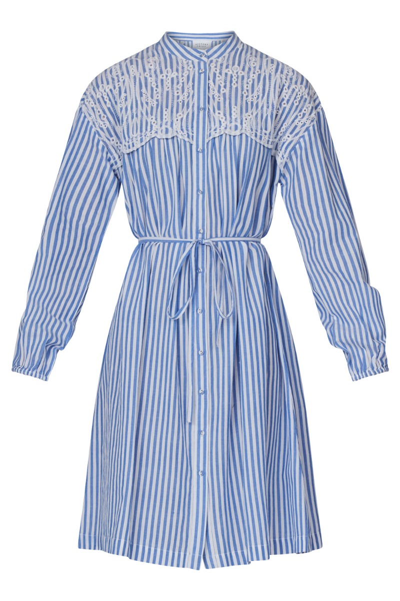 Kjole   Ilua Dr1   White Blue fra Sisters Point