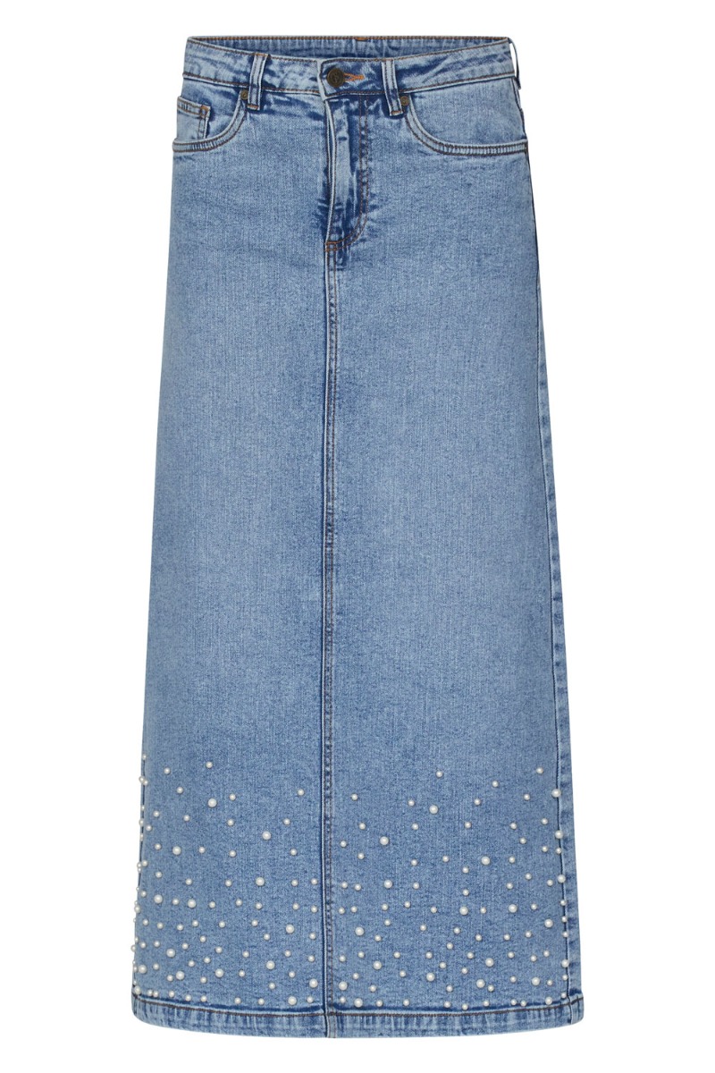 Nederdel   Olia Skirt   Blue Used Pearls fra Sisters Point
