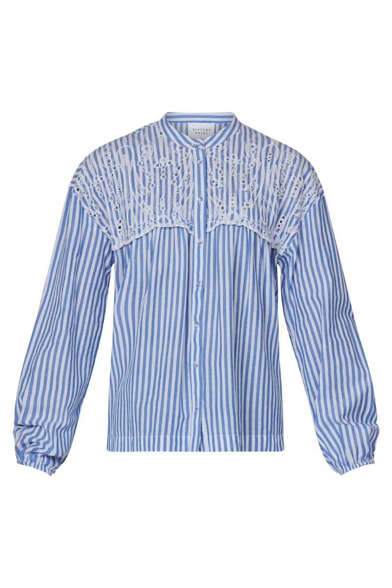 Skjorte   Ilua Sh1   White Blue fra Sisters Point
