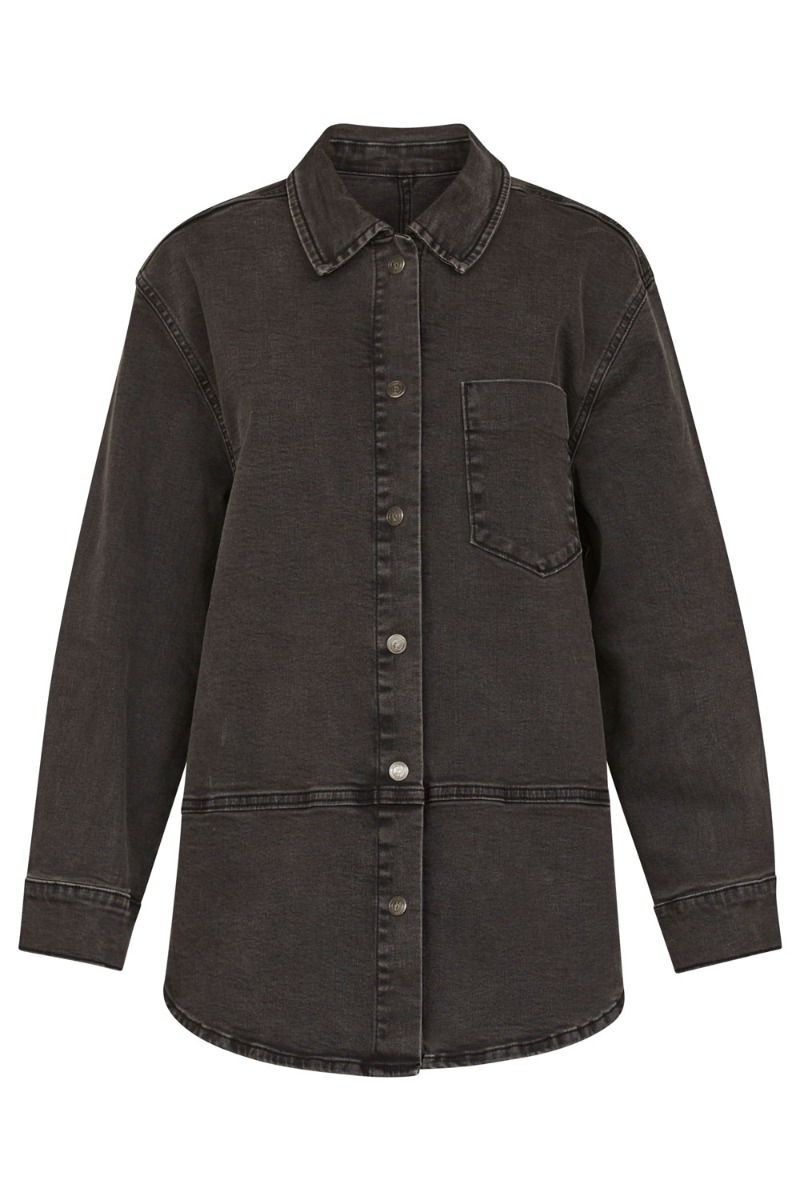 Skjorte   Ovea Shirt   Grey Wash fra Sisters Point