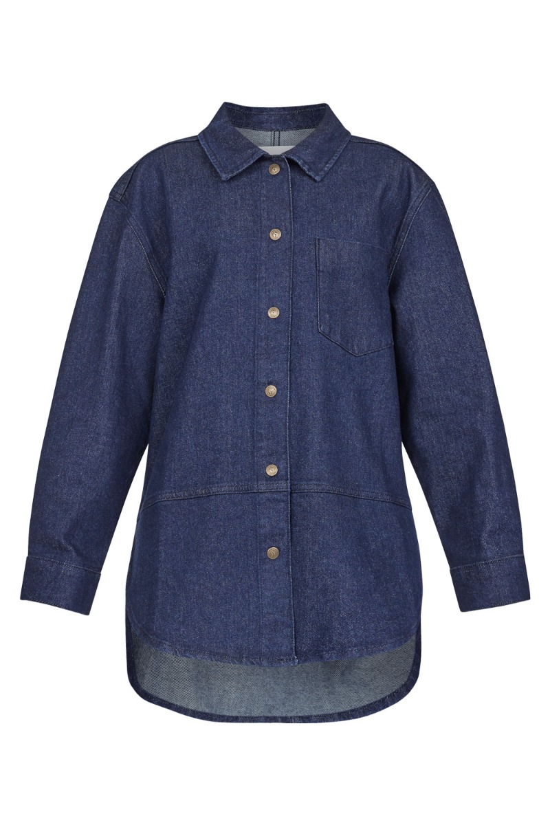 Skjorte   Ovea Sh   Unwashed Blue fra Sisters Point
